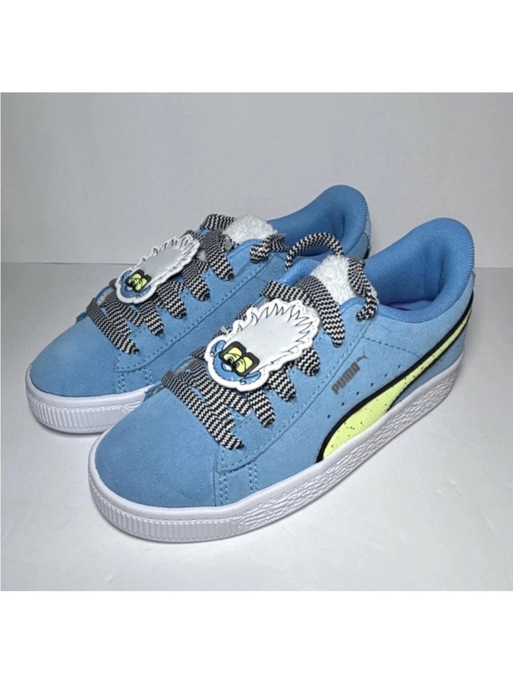 PUMA X TROLLS Suede Kids Sneakers Light Blue Fizzy Light Size 13.5C